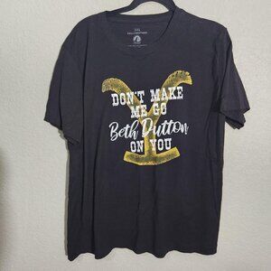 Yellowstone Shirt Womens 2XL Beth Dutton Western TV Tee Paramount 2021
